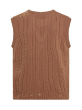 Knitted Waistcoat - Amaranto | Lidia Shopping
