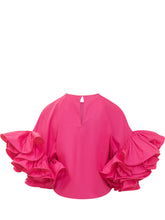 Ruffled Sleeves Top - Rochas | Lidia Shopping