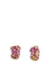 Cocoon Purple Earrings - Sale | Lidia Shopping