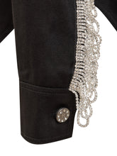 Denim Jacket with Rhinestones - Rotate | Lidia Shopping