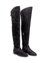 Stefania Boots in Suede Leather - Sale | Lidia Shopping