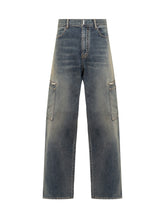 GIVENCHY - Jeans in Denim Cargo Givenchy 4G - Nero | Lidia Shopping | Official Website