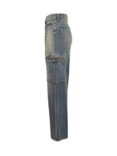 GIVENCHY - Jeans in Denim Cargo Givenchy 4G - Nero | Lidia Shopping | Official Website