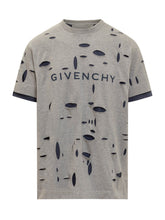 Givenchy Oversized T-Shirt in Destroyed Cotton - Givenchy | Lidia Shopping