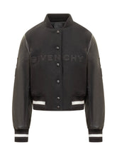 Givenchy Wool and Leather Short Bomber Jacket. - Givenchy | Lidia Shopping