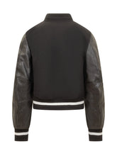 Givenchy Wool and Leather Short Bomber Jacket. - Givenchy | Lidia Shopping