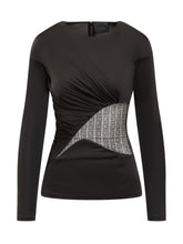 Draped Jersey and Lace Top 4G - Givenchy | Lidia Shopping