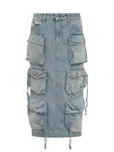 THE ATTICO - Gonna Midi - Blu - LIDIASHOPPING® - Official Website