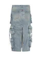 THE ATTICO - Gonna Midi - Blu - LIDIASHOPPING® - Official Website
