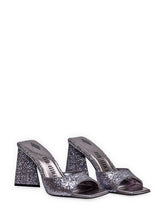 THE ATTICO - Mule Mini Devon - Argento | Lidia Shopping | Official Website