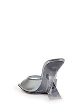 THE ATTICO - Mule Cheope - Argento - LIDIASHOPPING® - Official Website