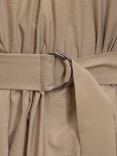 Techno Cotton Poplin Dress with Precious Shoulder Detail - Brunello Cucinelli | Lidia Shopping