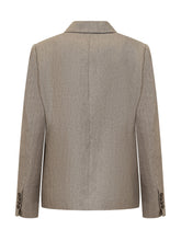 Sparkling Linen Twill Blazer with Monile - Brunello Cucinelli | Lidia Shopping