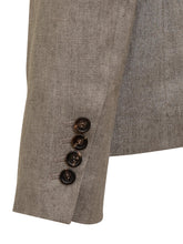 Sparkling Linen Twill Blazer with Monile - Brunello Cucinelli | Lidia Shopping