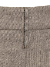 Loose Flared Trousers in Sparkling Twill Linen with Monile - Brunello Cucinelli | Lidia Shopping