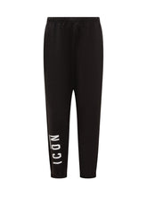 DSQUARED2 ICON COLLECTION - Pantaloni Jogging V-Icon - Nero - LIDIASHOPPING® - Official Website