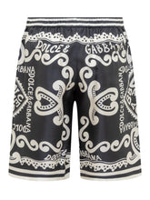 Marina Silk Twill Jogging Shorts. - Dolce & Gabbana | Lidia Shopping