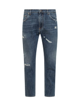 Denim Jeans with Abrasions - Dolce & Gabbana | Lidia Shopping