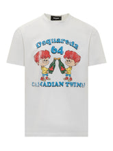 Canadian Twins Print T-Shirt - Dsquared2 | Lidia Shopping
