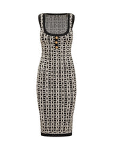 Viscose Jacquard Dress - Elisabetta Franchi | Lidia Shopping