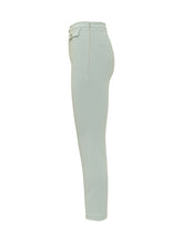 Stretch Crepe Straight Trousers with Patte - Elisabetta Franchi | Lidia Shopping