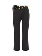 Flared Trousers with Chain and Charms - Elisabetta Franchi | Lidia Shopping
