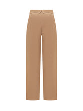 ALBERTA FERRETTI - Pantalone Enver in Satin di Viscosa - Marrone | Lidia Shopping | Official Website