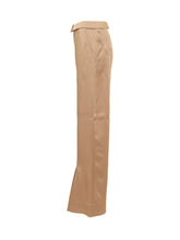 ALBERTA FERRETTI - Pantalone Enver in Satin di Viscosa - Marrone | Lidia Shopping | Official Website