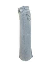 DONDUP - Denim Skirt with Slit - Blue - LIDIASHOPPING® - Official Website