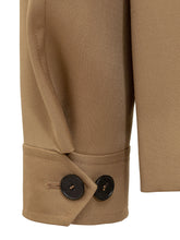 LANVIN - Blouson Tailored con Logo - Marrone - LIDIASHOPPING® - Official Website
