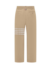 Cotton Pants with 4-Bar Motif - Men | Lidia Shopping