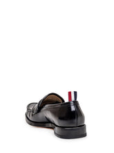 THOM BROWNE - Leather Loafer - Black - LIDIASHOPPING® - Official Website