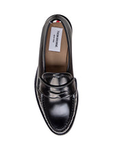 THOM BROWNE - Leather Loafer - Black - LIDIASHOPPING® - Official Website