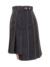 THOM BROWNE - Mini Pleated Skirt - Blue - LIDIASHOPPING® - Official Website