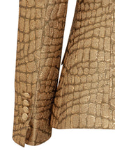 TOM FORD - Blazer Walls in Croco Jacquard - Oro - LIDIASHOPPING® - Official Website