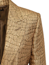 TOM FORD - Blazer Walls in Croco Jacquard - Oro - LIDIASHOPPING® - Official Website
