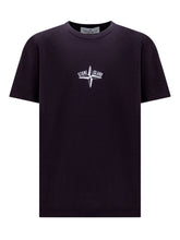 STONE ISLAND KIDS - T-Shirt with Logo - Blue - LIDIASHOPPING® - Official Website