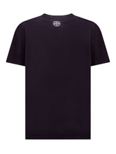 STONE ISLAND KIDS - T-Shirt with Logo - Blue - LIDIASHOPPING® - Official Website
