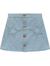 VERSACE KIDS - Minigonna in Denim - Blu - LIDIASHOPPING® - Official Website