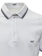 FAY - Polo Piquet - Bianco - LIDIASHOPPING® - Official Website
