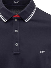 FAY - Polo Piquet - Blu - LIDIASHOPPING® - Official Website
