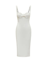 Midi Dress with Bow - Elisabetta Franchi | Lidia Shopping