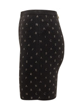 Miniskirt with Rhinestone Lettering - Elisabetta Franchi | Lidia Shopping