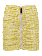 Miniskirt with Geometric Print - Elisabetta Franchi | Lidia Shopping