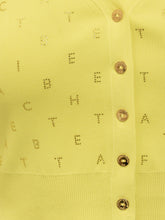 Cardigan with Rhinestone Lettering - Elisabetta Franchi | Lidia Shopping