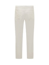 PALM ANGELS - Jeans con Monogram PA - Bianco - LIDIASHOPPING® - Official Website
