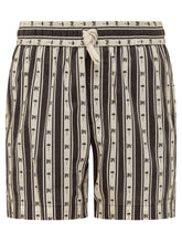 PA Monogram Striped Shorts - Men | Lidia Shopping