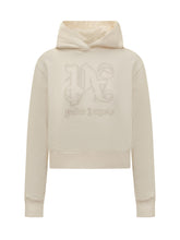 PALM ANGELS - Felpa con Logo - Beige - LIDIASHOPPING® - Official Website
