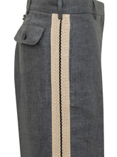 PALM ANGELS - Linen Trousers - Grey - LIDIASHOPPING® - Official Website