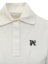 PALM ANGELS - Polo con Logo - Bianco - LIDIASHOPPING® - Official Website